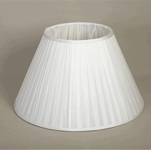 ALEXANDERS FRENCH DRUM ANTUNG LIGHT SILK NARROW PLEAT SHADE